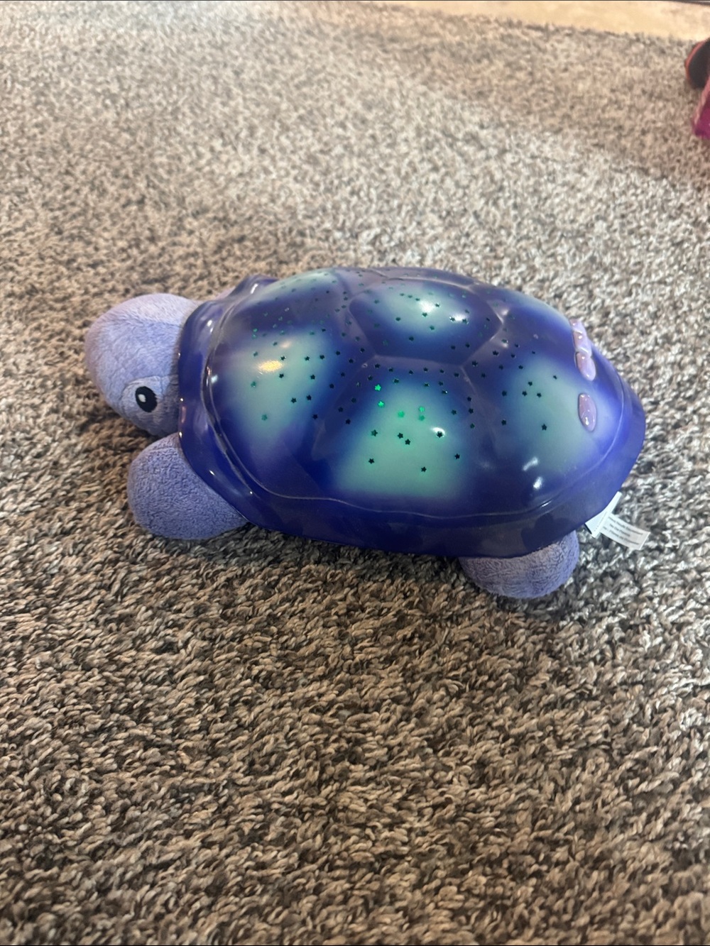Cloud B Purple Plush Turtle Star Projector Night Light